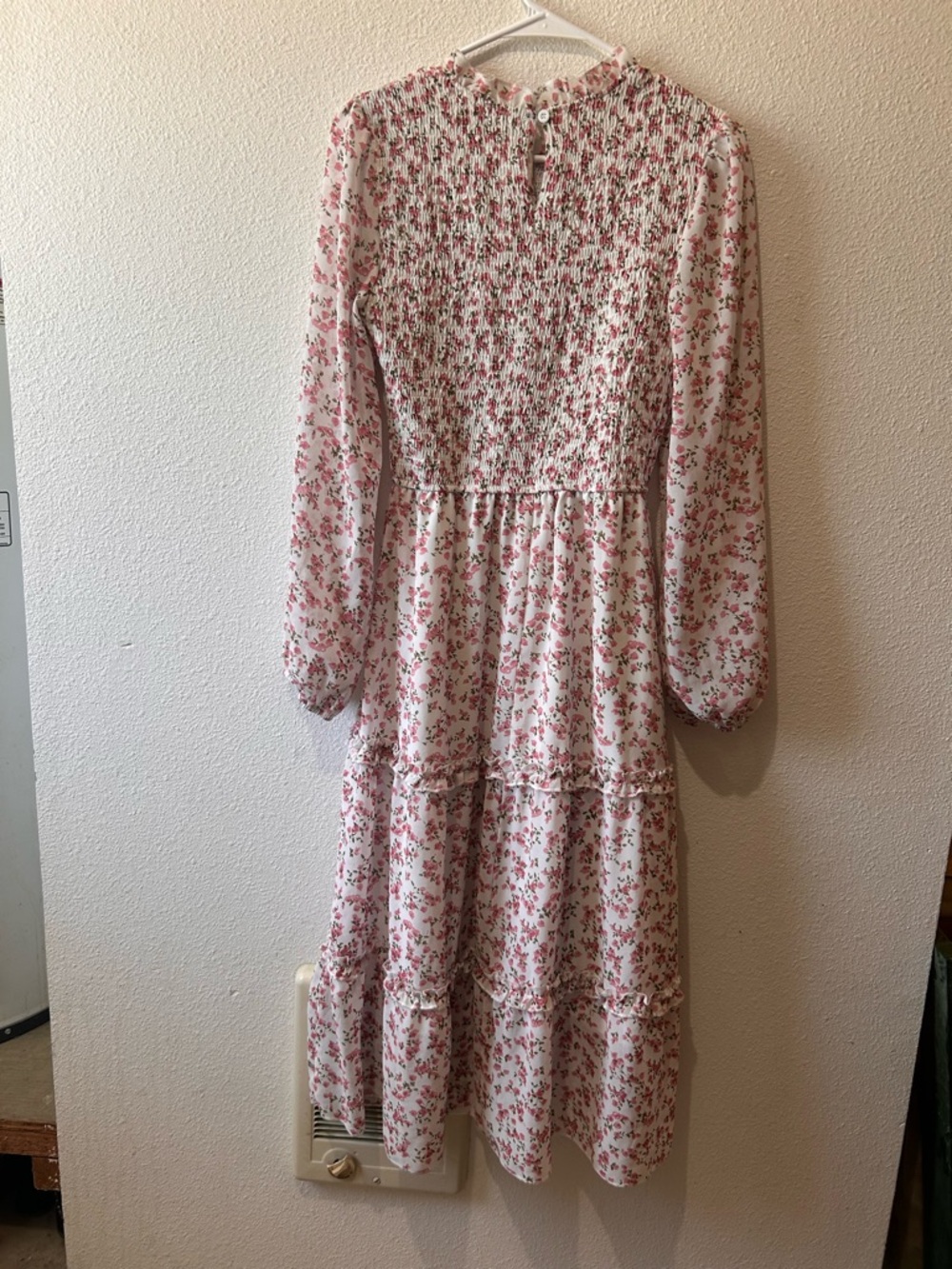 Floral Smocked Long Sleeve Dress - Picture 2 of 6